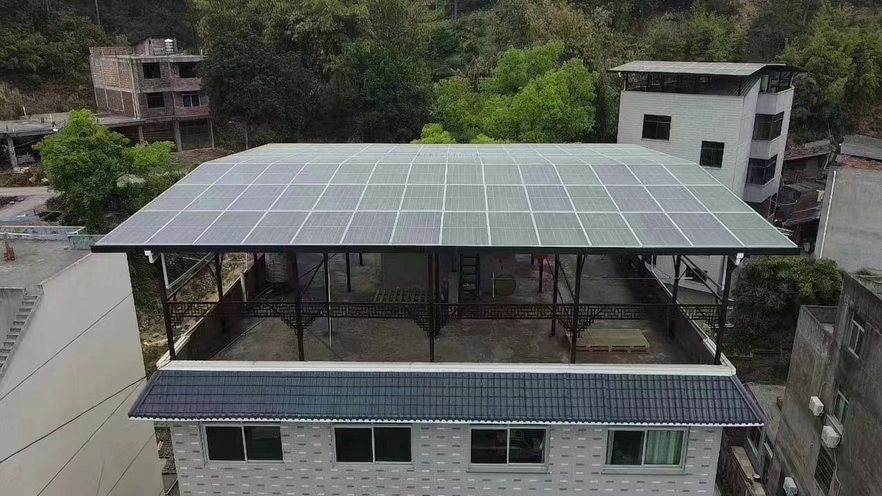 南城15kw+10kwh自建别墅家庭光伏储能系统